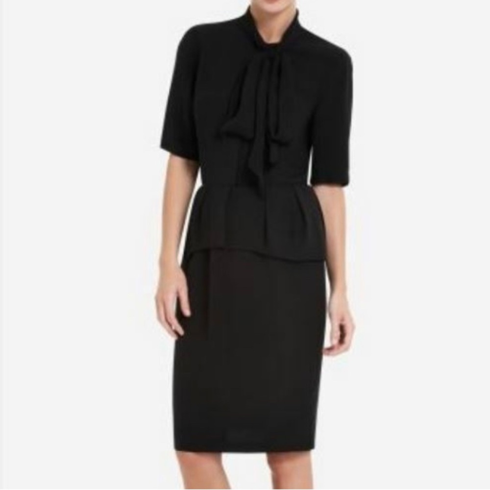 BCBGMaxAzria Black Knee-Length Pencil Skirt